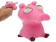 Pig Model Tricky Extrusion Eye Toy Zoolife Popeyes Pink