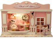 Creative Cherish a Lifetime Style DIY European Shop Mini House European Miniature Shop DIY Mini House with Light