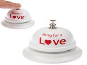 Bell Ring for a Love Tinkle Ring Bell Toy for Fun Kitchen Hotel Service Call White