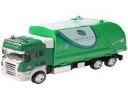 1 42 Scale Metal Sanitation Truck Green Cleanning Truck Model Toy Green