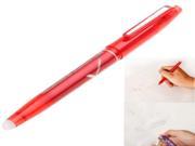 Magic Red Ink Erasable Ball Pen with Eraser on the Bottom of the Pen