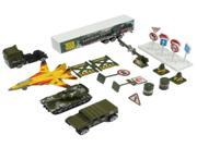 1 87 Alloy Military Material Model Car Combination