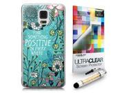 CASEiLIKE Blooming Flowers Turquoise 2249 back cover for Samsung Galaxy Note 4