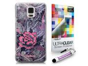 CASEiLIKE Vintage Roses and Feathers Blue 2252 back cover for Samsung Galaxy Note 4