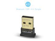Wavlink Nano Wireless Bluetooth CSR 4.0 Dongle Adapter Bluetooth V4.0 USB Adapter CSR Chip Dongle Stick EDR USB 2.0 Dual Mode Support Bluetooth Voice data Music