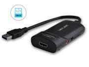 Wavlink SuperSpeed USB 3.0 2.0 to HDMI Multi Display Adapter for Windows and Mac up to 2048X1152 in Black Expandable up to 6 Display Units With High Quality Fu