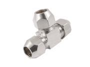 Unique Bargains 8mm 5 16 Air Pneumatic Hose Three Way Coupler Compression Fittings