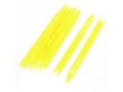 Unique Bargains 10 Pcs Fish Tackle 5 5.8 Long Net Repair Needle Shuttle Yellow