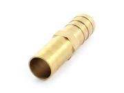 Unique Bargains Copper Tone Quick Fittings Barbed Coupler for 12mm Inner Dia Tubing Hose