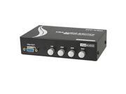 Hd 15 Pin Vga Ports In Audio Splitter Switch Box Black