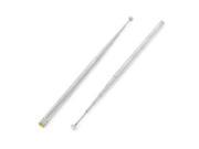 Unique Bargains FM Radio TV Stereo VCD 6 Sections Telescopic Antenna Aerial 480mm 2PCS