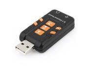 Desktop USB 2.0 Virtual 8.1 Channel Audio Sound Card Adapter 3D Converter Black