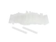 Unique Bargains 100 Pcs Clear White Plastic Rounded U shaped Bottom 3 Long Test Tube 4ml