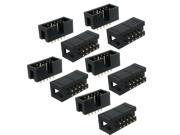 Unique Bargains 10 Pcs 2x5 Pin 2.54mm Pitch Double Row Breadboard IDC Headers