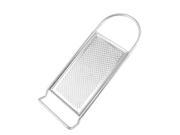 Unique Bargains Silver Tone Stainless Steel Micro Plane Zester Grater Kitchen Tool