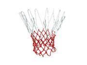 Unique Bargains Durable Extra Long Nylon Basketball Net White Red