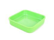 Unique Bargains Square Shaped Safety Buffet Plates Tray Dish Plate Green