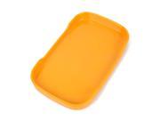 Buffet Pot Plastic Rectangle Dessert Tray Dish Plate Light Orange