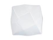 Unique Bargains Kitchenware Melamine Grid Square Shaped Food Soup Dishes Dish Plate White