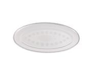 Unique Bargains Kitchen Stainless Steel Oval Shape Table Dinner Dish Plate 30cm Length 3PCS