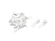 Unique Bargains 16pcs White Plastic Spring Earphone Headphone Cable Cord Wire Nip Clip Holder