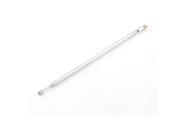 62cm Long 4 Sections Replacement Radio TV Telescopic Antenna Aerial Silver Tone