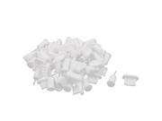 Cell Phone Anti Dust Earphone Plug Cap Stopper Protector White 40 Sets