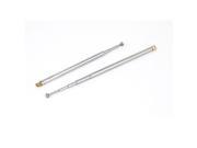2pcs 14 Long 5 Sections Telescopic Antenna Aerial Mast for TV RC Controller