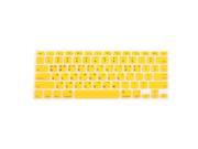 Korean Silicone Keyboard Skin Cover Yellow for Apple Macbook Air 13 15 17