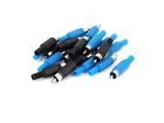 20 Pcs RCA Plug Male Connector Audio Adapter Video Plated Solder Black Blue