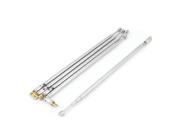 5 Pcs Replacement 62cm 24 4 Sections Telescopic Antenna Aerial for Radio TV