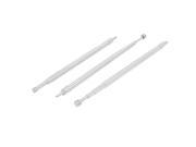 3pcs 345mm Length 5 Sections Telescopic Antenna Aerial for FM Radio TV Control