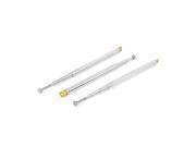 3pcs Metal Rod 5 Sections Telescopic Antenna Aerial Mast for Radio TV Controller