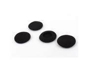 4pcs Black Sponge Earphone Headset Earpiece Headphone Foam Covers Cushions Pad