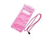 Loop And Hook Closure Water Resistant Bag for Swimming Pink