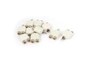 Unique Bargains 10pcs 1 Male to 2 Female RCA AV Y Splitter Adapter Connector for Audio Cable