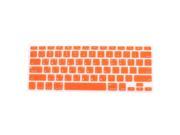 Korean Silicone Keyboard Skin Cover Orange for Apple Macbook Air 13 15 17