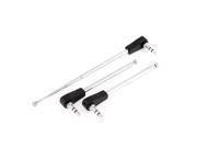 Unique Bargains 10 Long 4 Sections Telescoping AM FM Radio Antenna Aerial 3pcs