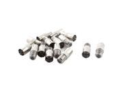 F Type Female to TV PAL Female Straight RF Coaxial Adapter Connector 15pcs