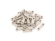 Plastic Cable Clip Clamp Wire Tie Mount Screws Fixed Base Fasteners Grey 25 Pcs