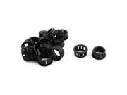 15Pcs SK 20 20mm Dia Mount Hole Cable Hose Pipe Snap Locking Bushing Protector