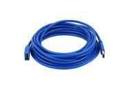 5M 16.4Ft SuperSpeed USB 3.0 Type A Male to Female Data Extension Cable Blue