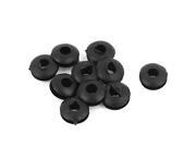 Unique Bargains 4mm Inner Dia Double Sides Rubber Cable Wiring Grommets Gasket Ring 10Pcs