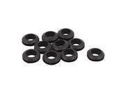 Unique Bargains 10mm Inner Dia Double Sides Rubber Cable Wiring Grommets Gasket Ring 10Pcs