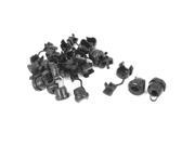 20pcs 6N 4 Black Nylon Strain Relief Bushing Wiring Protector for 7.6mm Cable