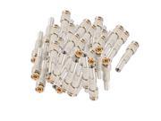 50 Pcs Spring Gold plated BNC Male Plug Connector for CCTV Camera Coaxial Cable