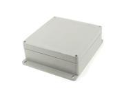 190mm x 180mm x 70mm Plastic Outdoor Electrical Enclosure Junction Box Case Gray
