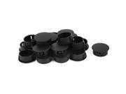 20pcs Plastic 25mm Dia Snap in Type Locking Hole Plugs Button Cover