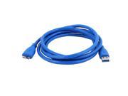 4.9Ft SuperSpeed USB 3.0 Type A Male to Micro B Male Data Extension Cable Blue