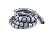 Spiral Tube Cable Wire Wrap Organizer Cord Management 30mm Dia 2m Long Gray